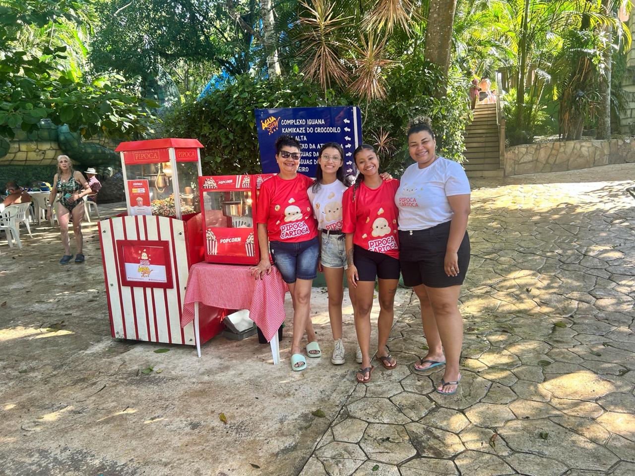 Pipoca das Cariocas em evento